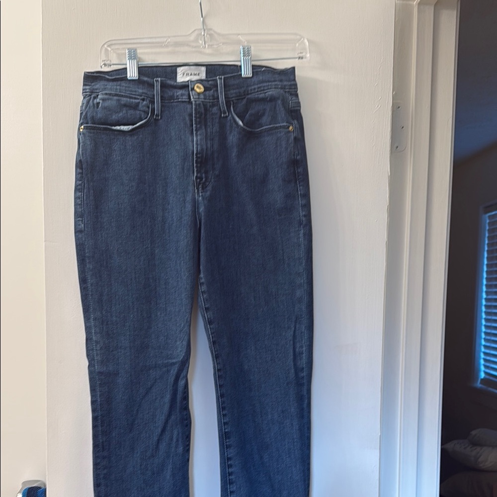 Frame Denim Women's Straight Leg Jeans - Blue